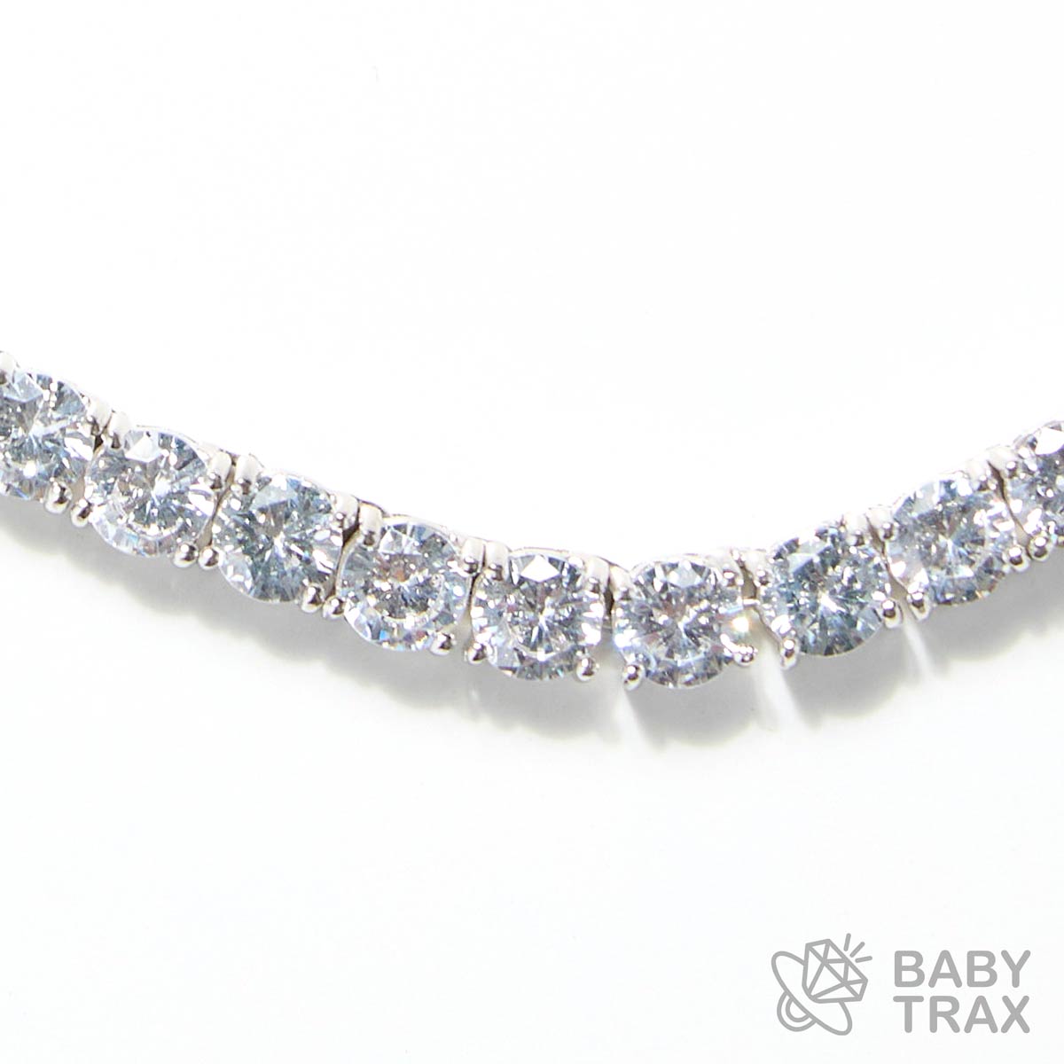 シルバー925 ジルコニア テニスネックレス 5mm 50.5cm 05G2TN-35