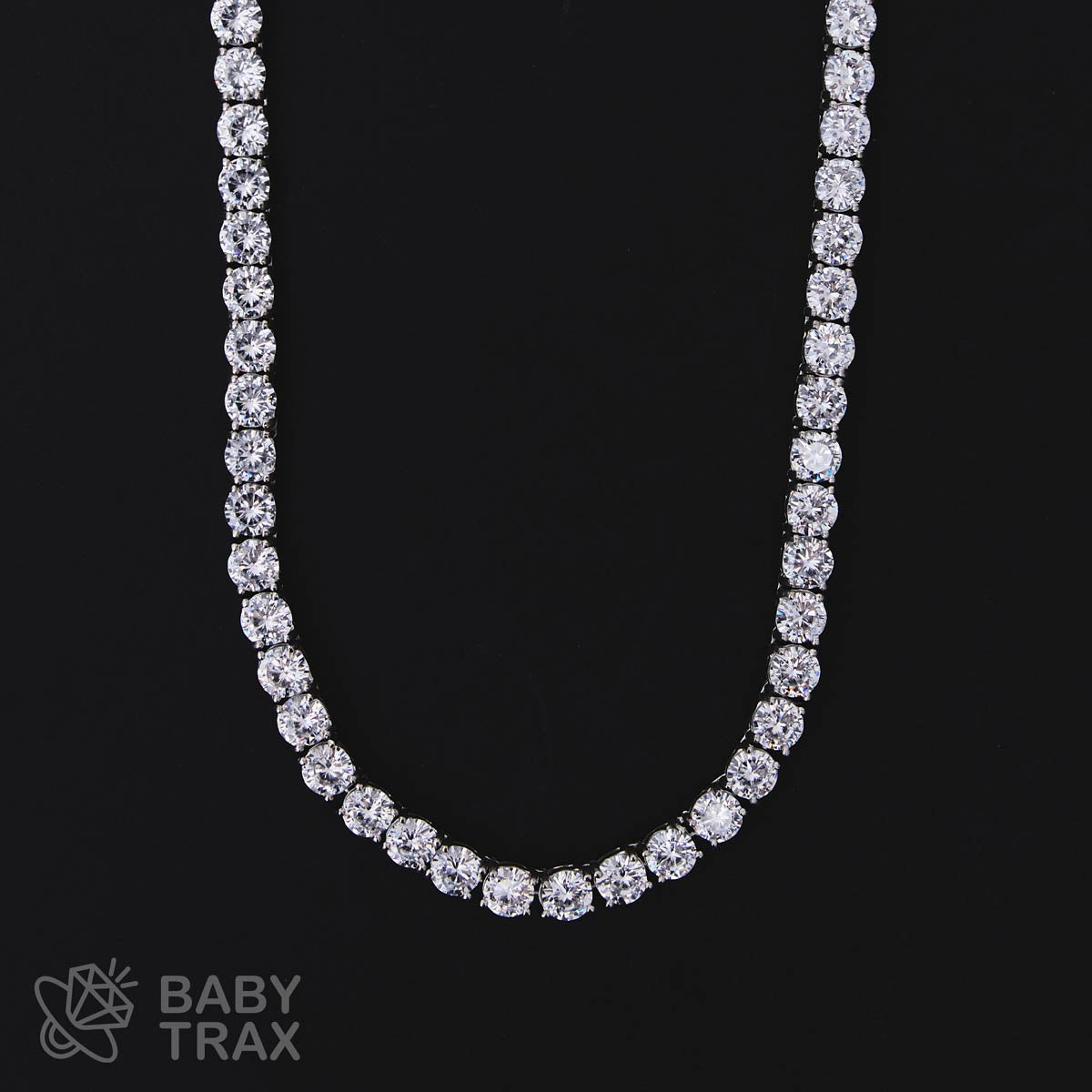 シルバー925 ジルコニア テニスネックレス 5mm 50.5cm 05G2TN-35