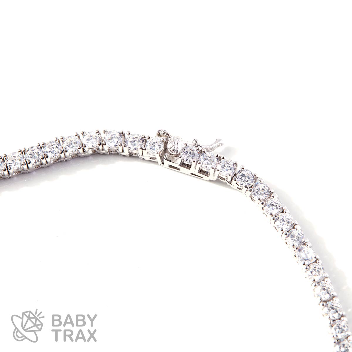 ジルコニアテニスネックレス ホワイトゴールド 長さ46m BT TN5