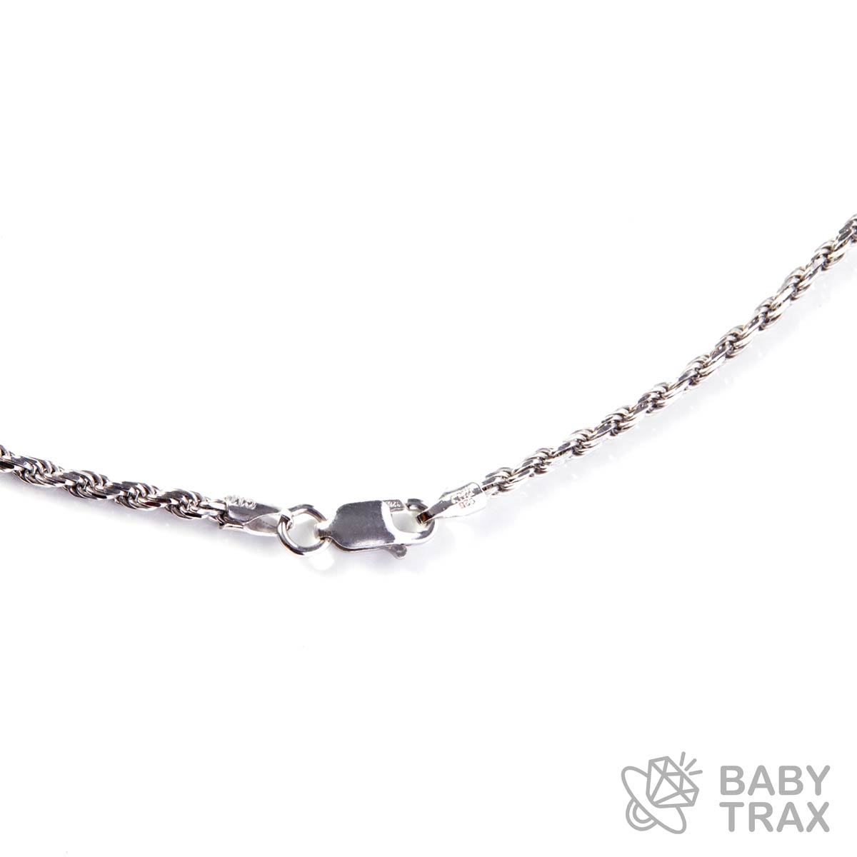 ロープチェーンネックレス ホワイトゴールド 長さ51cm BT0135