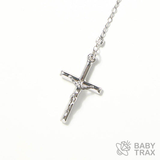 ロザリオネックレス  WGメッキ シルバー 925 35㎝  8g BT0279