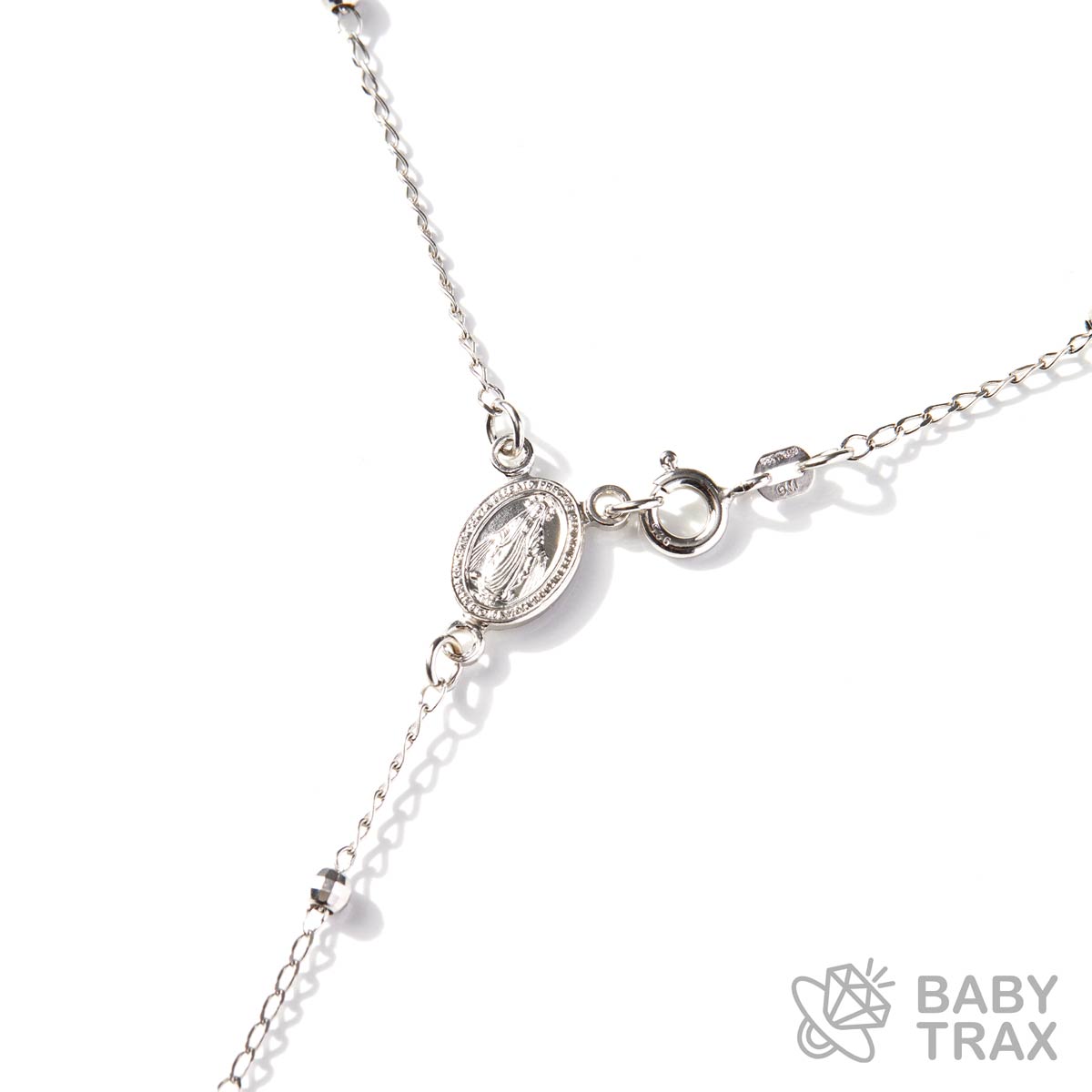 ロザリオクロスチェーン ホワイトゴールド 長さ43cm BT0280