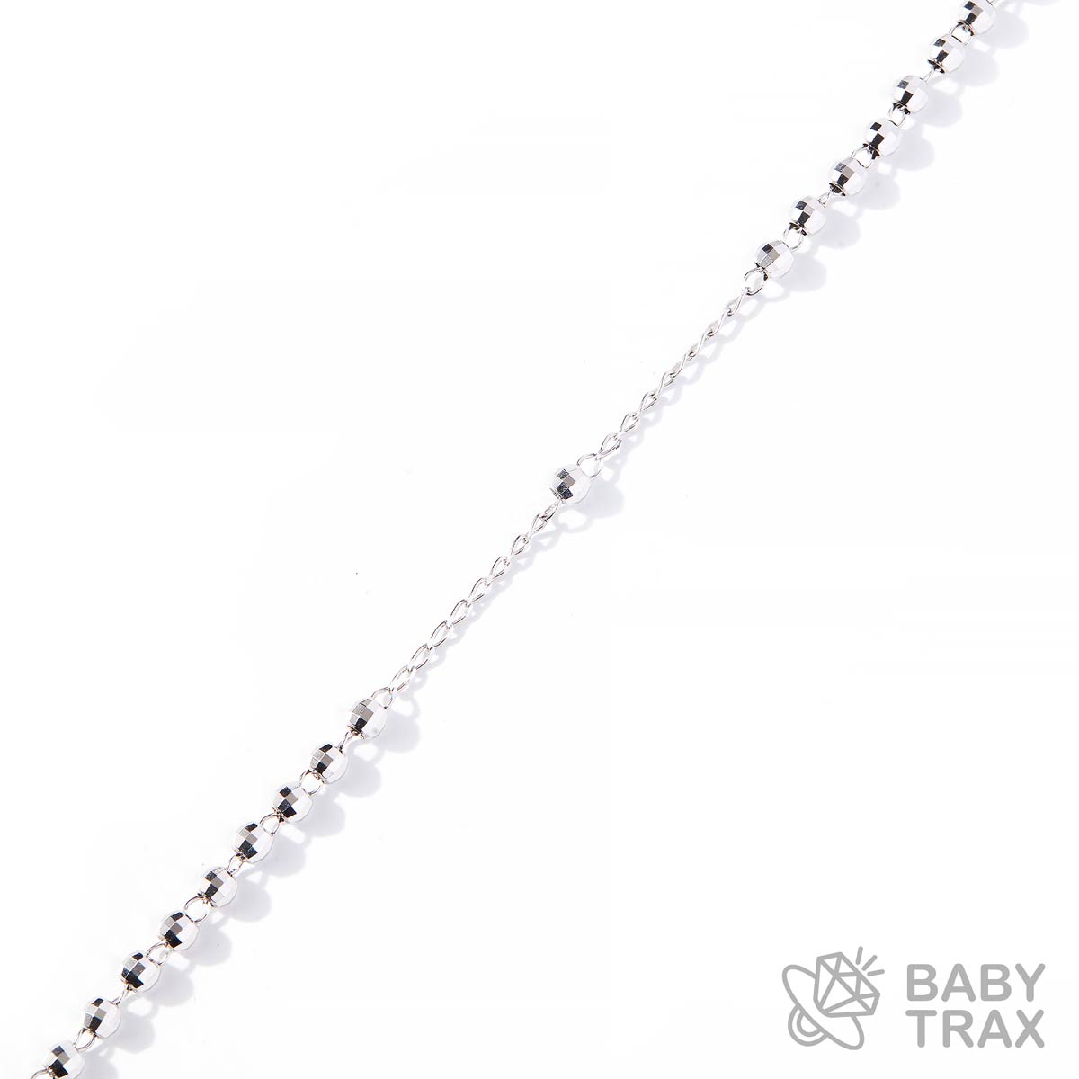 ロザリオクロスチェーン ホワイトゴールド 長さ34cm BT0362