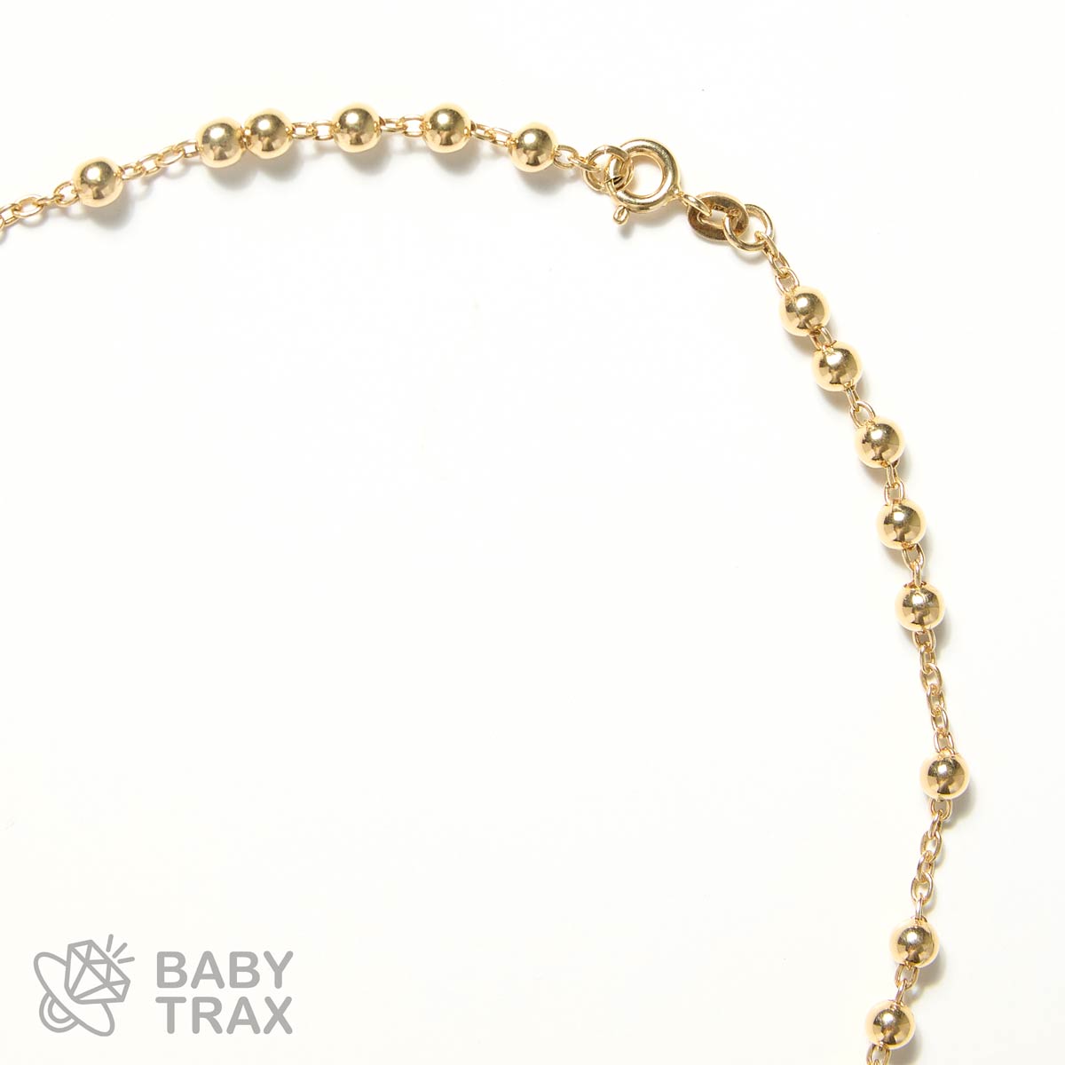 ロザリオネックレス YGメッキ シルバー 925 35㎝ 15g BT0468