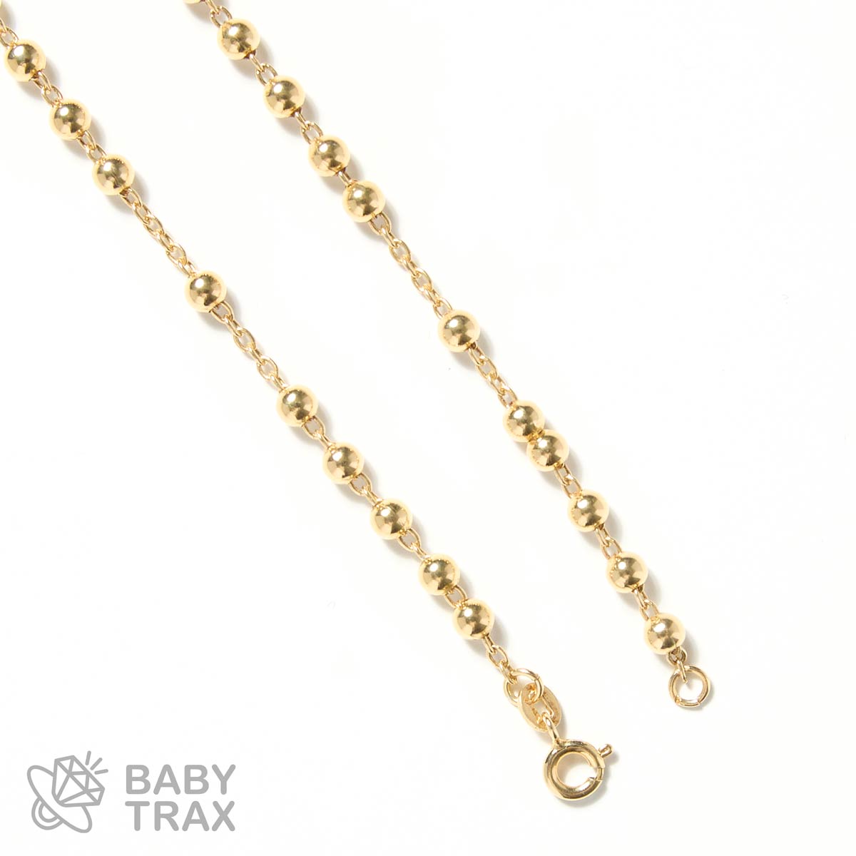 ロザリオネックレス YGメッキ シルバー 925 35㎝ 15g BT0468