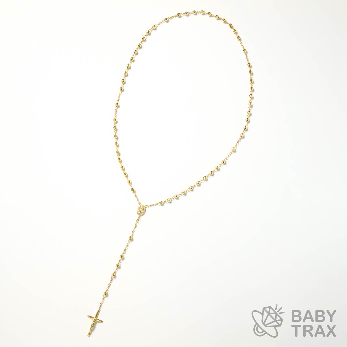 ロザリオネックレス YGメッキ シルバー 925 BT0481 50㎝ 18g