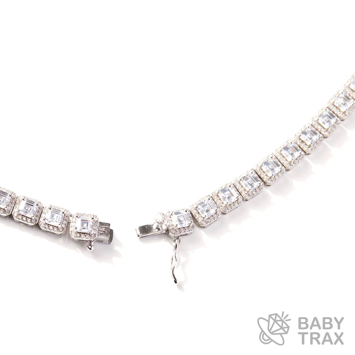 メレ×メレネックレス ホワイトゴールド 長さ51cm BT0497