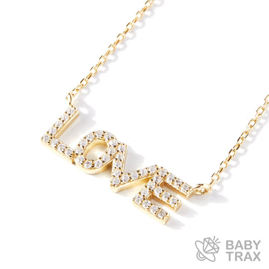 LOVEネックレス イエローゴールド 長さ43.5cm BT0530