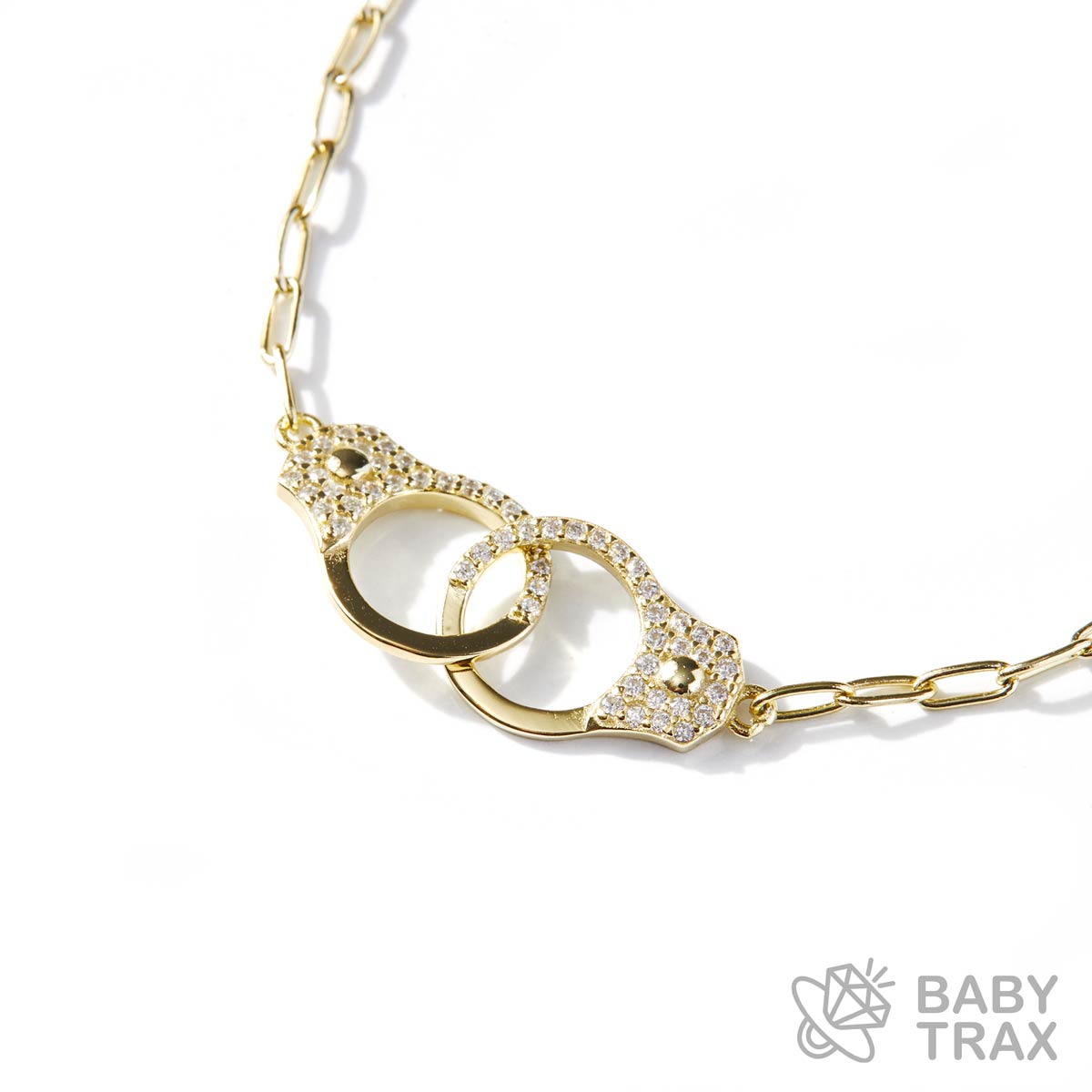 手錠ブレスレット イエローゴールド 長さ18.5cm BT0556