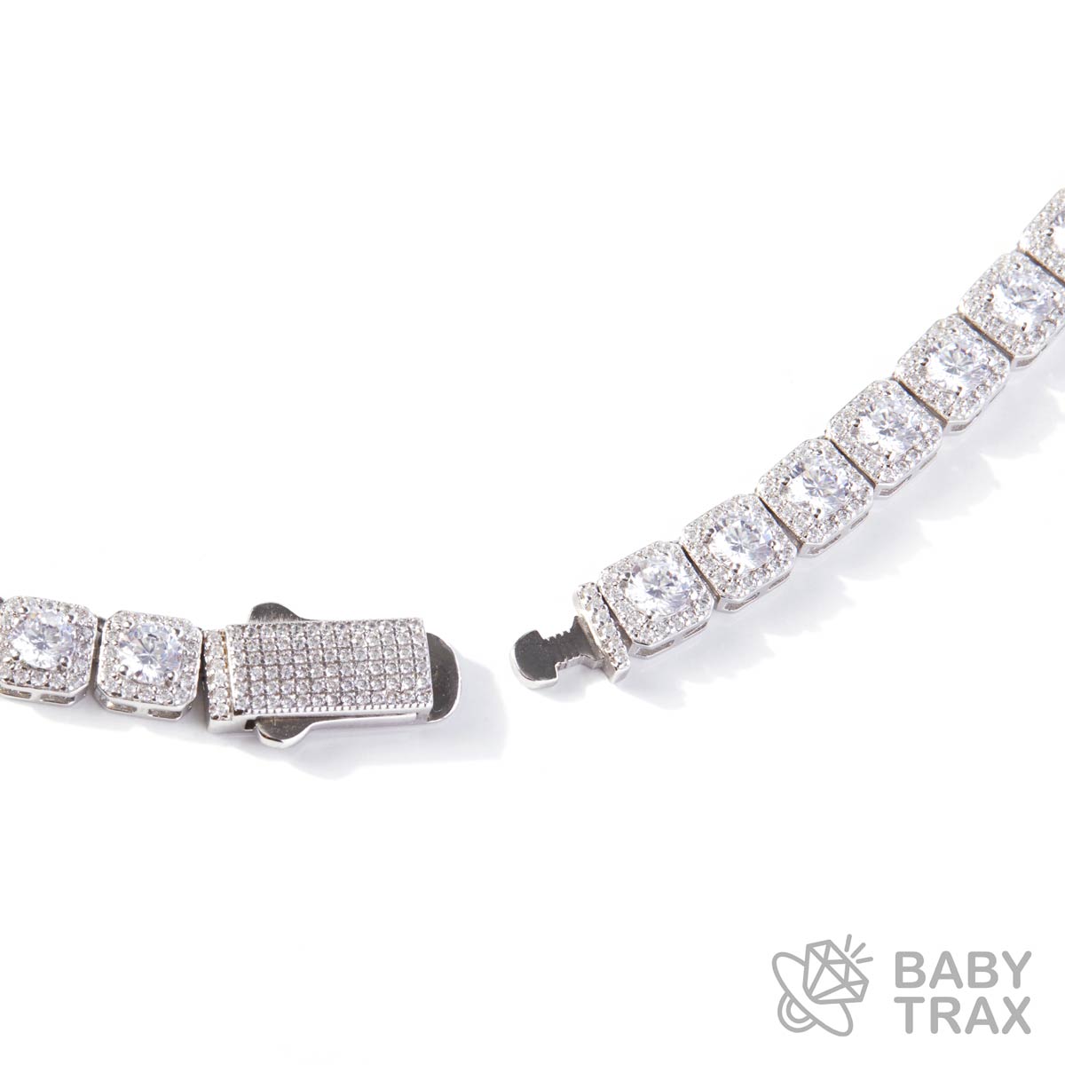 テニスネックレス ホワイトゴールド 長さ47cm BT0603