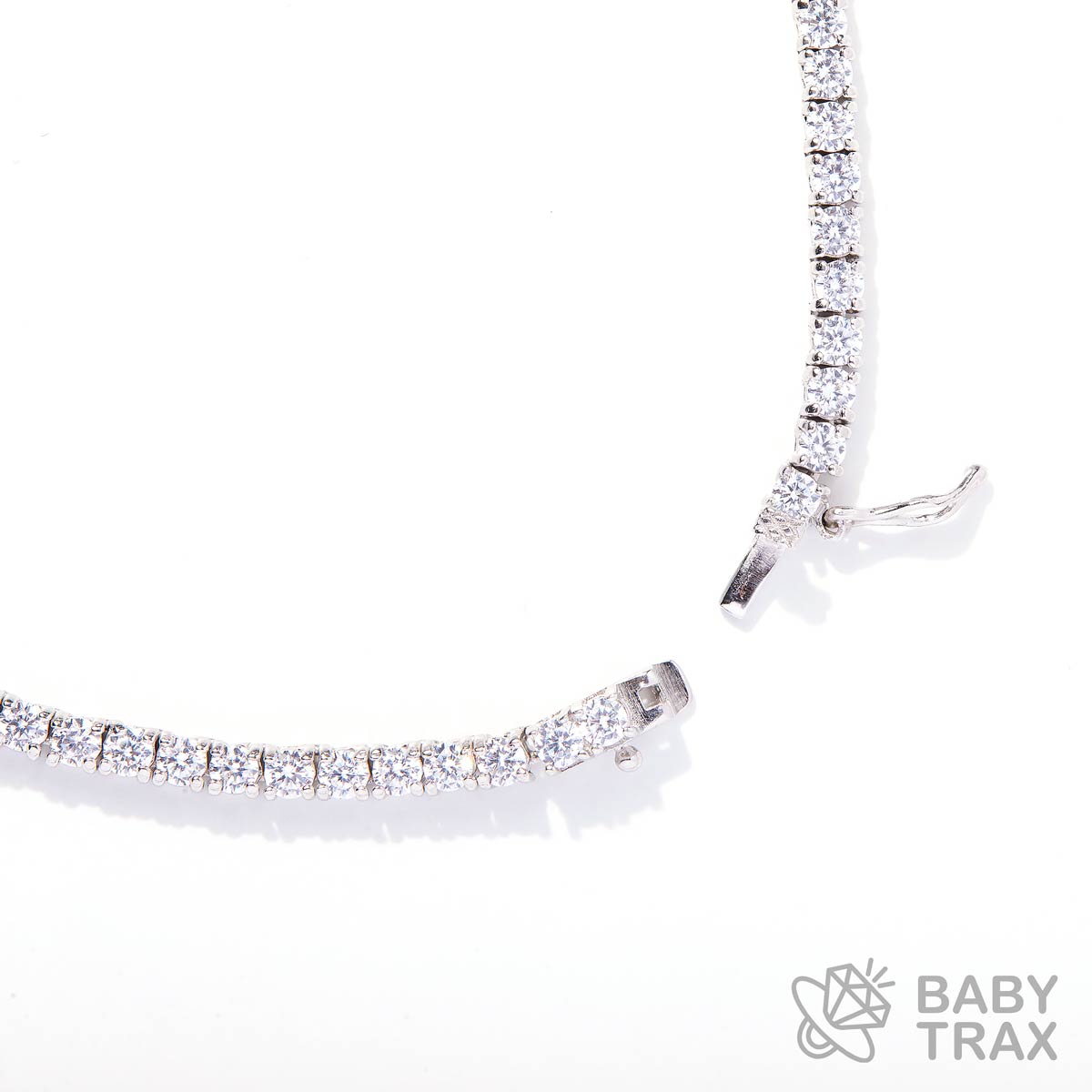 クロス テニス ネックレス 十字架ペンダントトップ ホワイトゴールドメッキ シルバー925