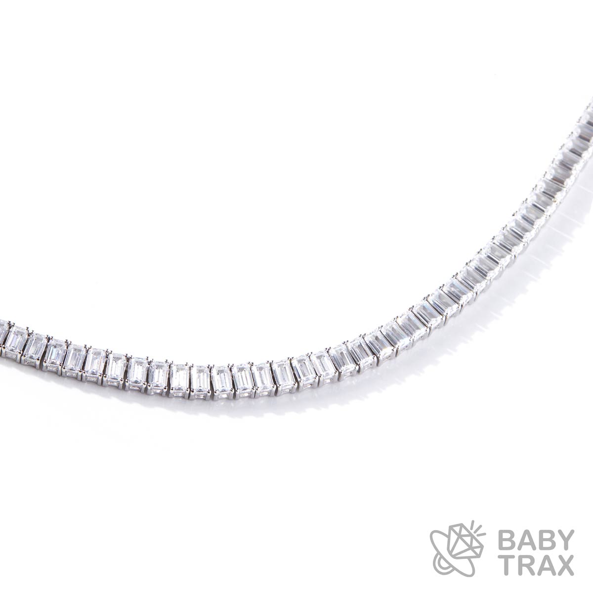 テニスチェーン ホワイトゴールド 幅4.9cm 長さ46cm BT TN13