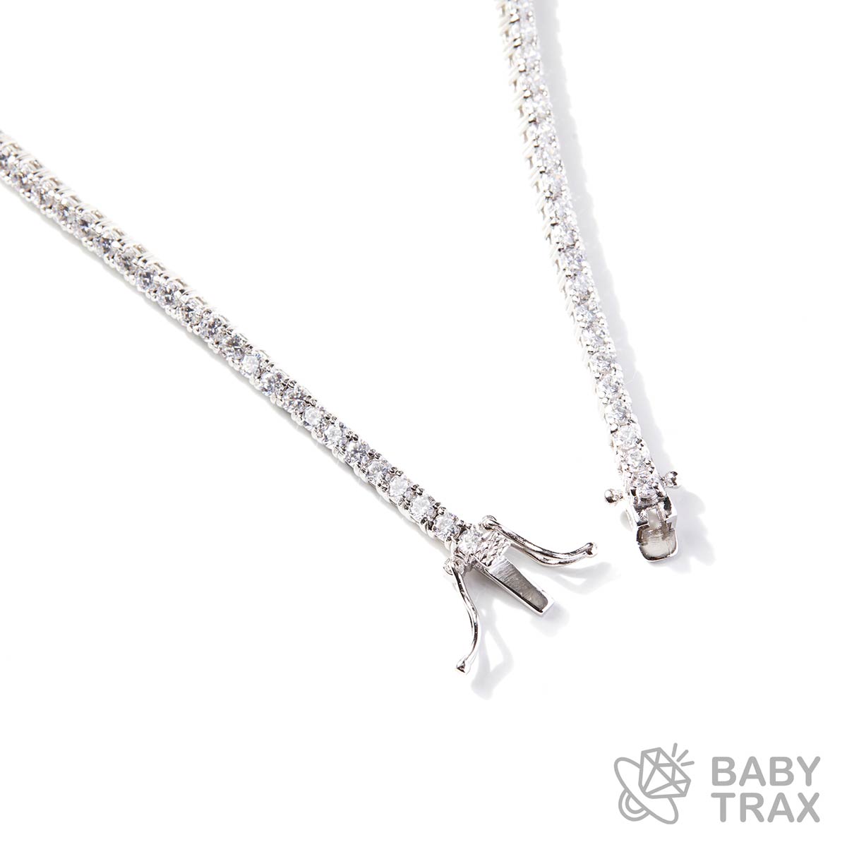 ジルコニア テニスアンクレット シルバー 長さ26cm TA2