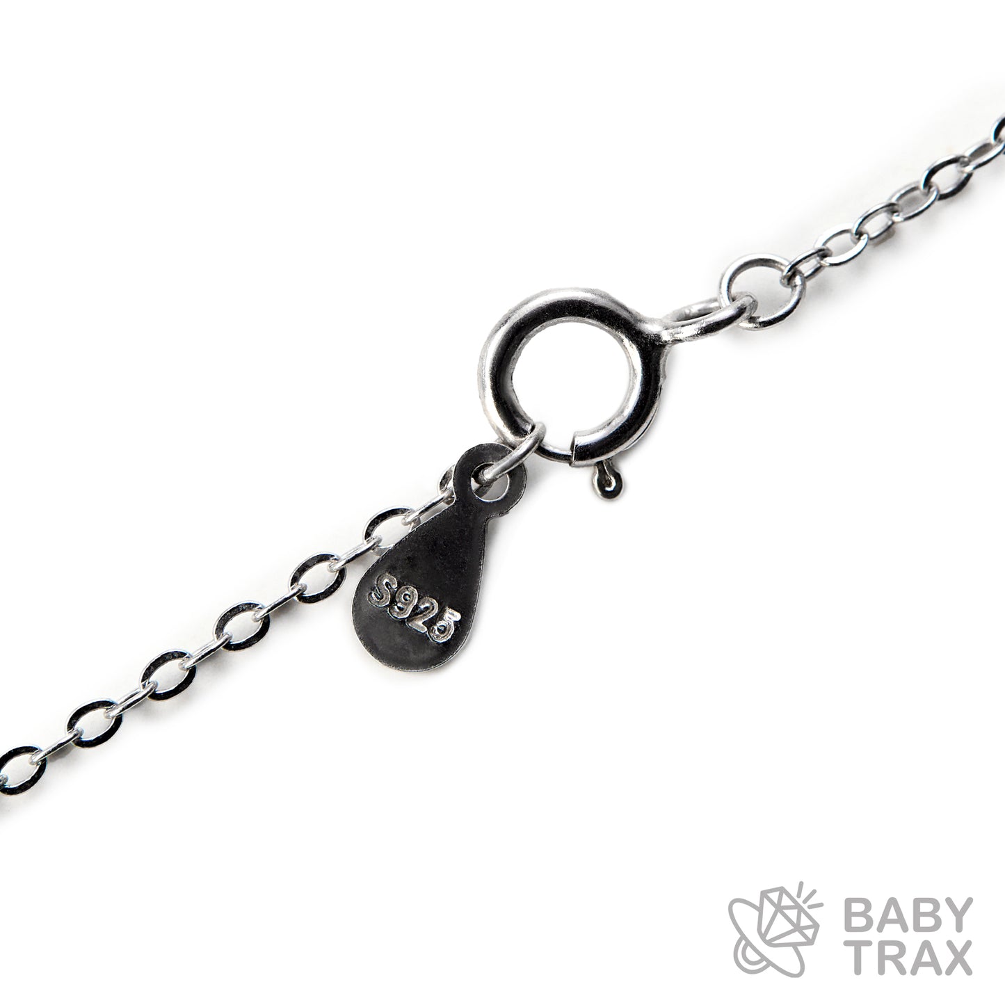 BABY シルバー925 モアサナイト ネックレス 一粒バゲット
