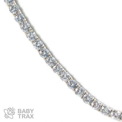 シルバー925 ジルコニア テニスネックレス 5mm 50.5cm 05G2TN-35
