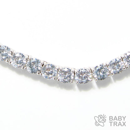 シルバー925 ジルコニア テニスネックレス 5mm 50.5cm 05G2TN-35