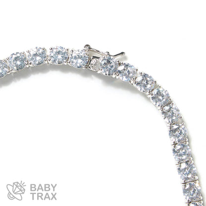 シルバー925 ジルコニア テニスネックレス 5mm 50.5cm 05G2TN-35