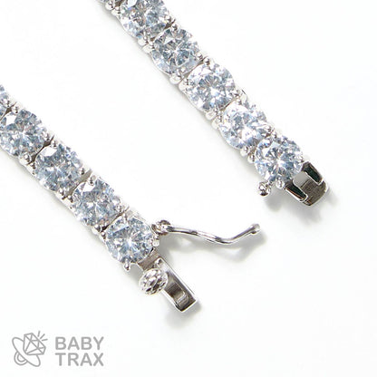 シルバー925 ジルコニア テニスネックレス 5mm 50.5cm 05G2TN-35