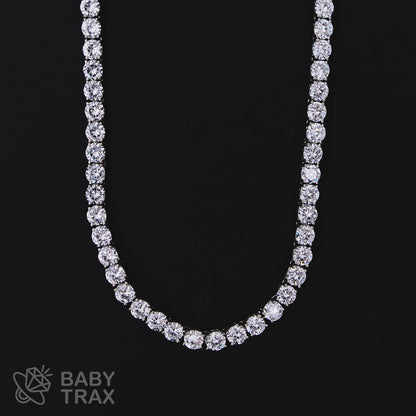 シルバー925 ジルコニア テニスネックレス 5mm 50.5cm 05G2TN-35