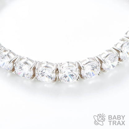 テニスブレスレット WG 925silver ジルコニア長さ200mm 幅7mm 4TB3