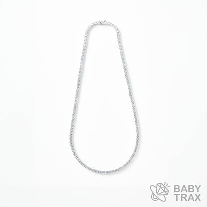 テニスチェーン ネックレス WG 925silver ジルコニア長さ510mm 幅4mm 4TN3