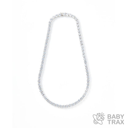 テニスチェーン ネックレス WG 925silver ジルコニア長さ460mm 幅6mm 4TN6