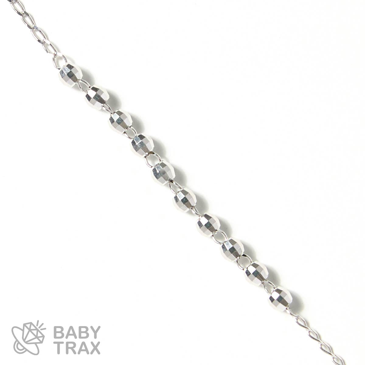 ロザリオネックレス  WGメッキ シルバー 925 35㎝  8ｇ BT0279