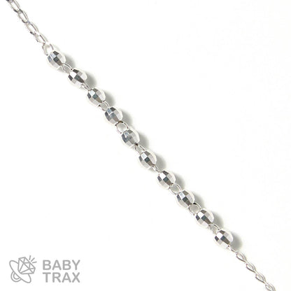 ロザリオネックレス  WGメッキ シルバー 925 35㎝  8ｇ BT0279