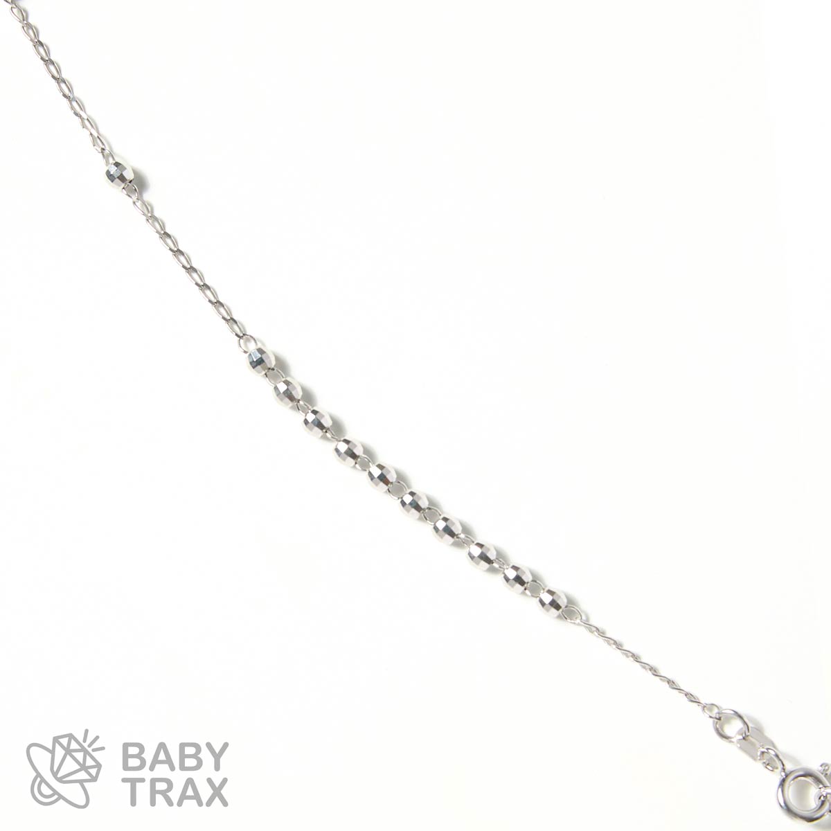 ロザリオネックレス  WGメッキ シルバー 925 43㎝  7ｇ BT0367