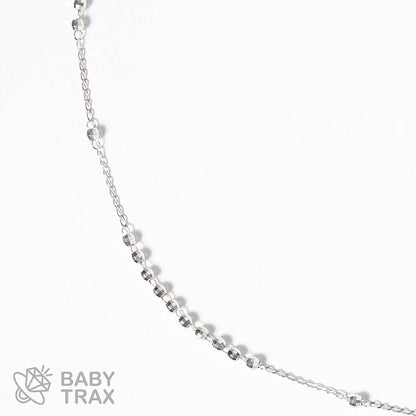 ロザリオネックレス  WGメッキ シルバー 925 34㎝  7ｇ BT0371