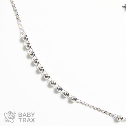 ロザリオネックレス  WGメッキ シルバー 925 43㎝  7ｇ BT0372