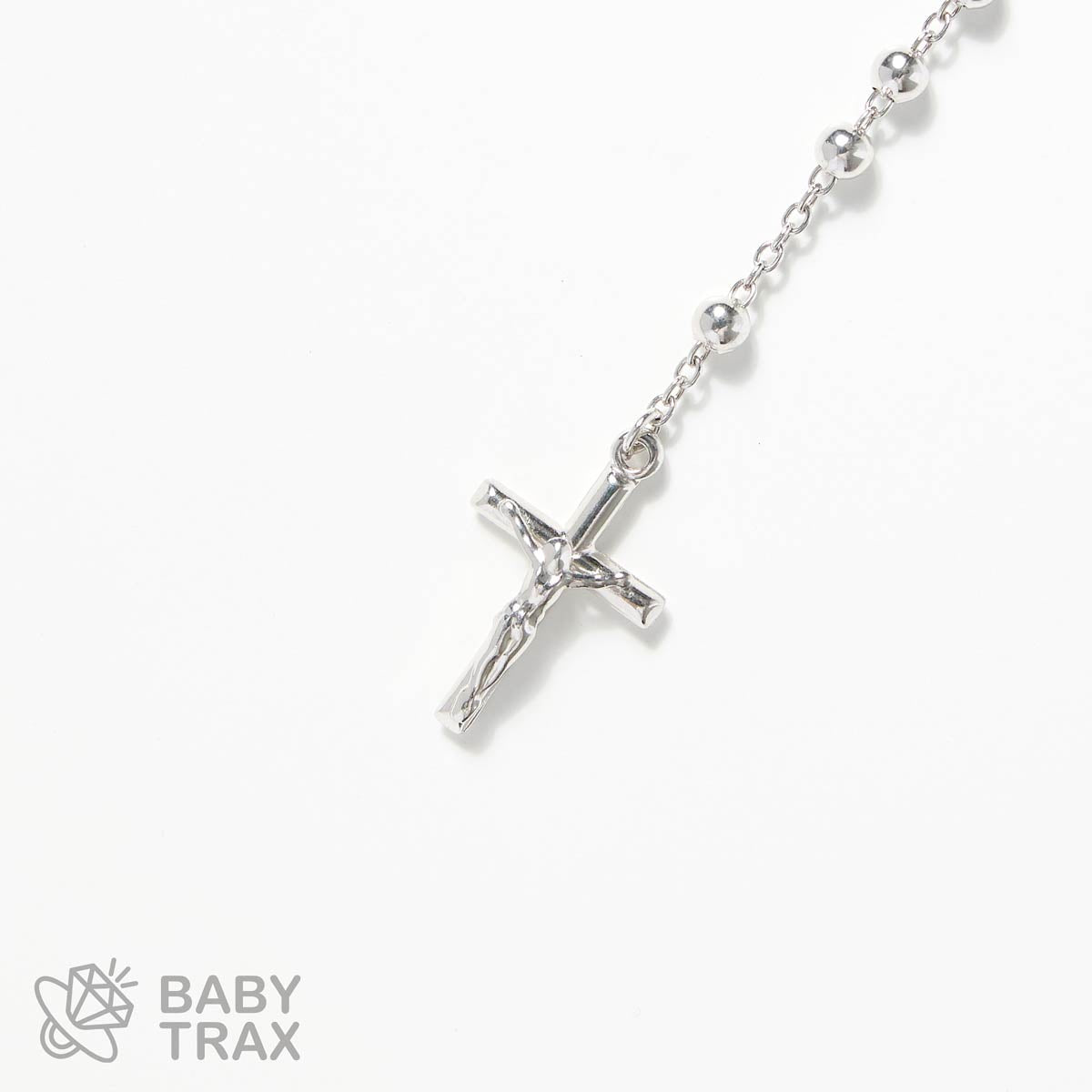 ロザリオネックレス WGメッキ シルバー 925 46㎝ 11g BT0386 | BABY