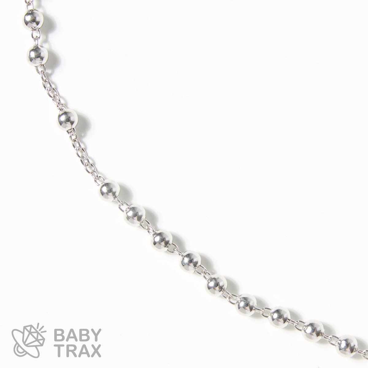ロザリオネックレス  WGメッキ シルバー 925 46㎝  11ｇ BT0386