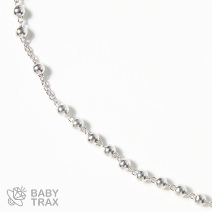 ロザリオネックレス  WGメッキ シルバー 925 46㎝  11ｇ BT0386
