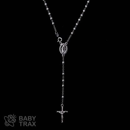 ロザリオネックレス  WGメッキ シルバー 925 46㎝  11ｇ BT0386