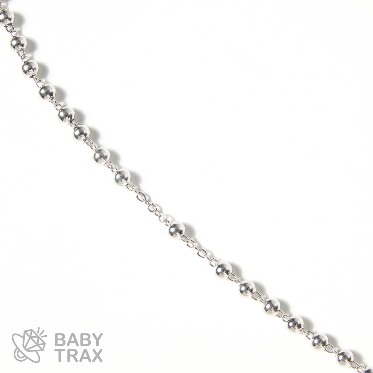 ロザリオネックレス  WGメッキ シルバー 925 33㎝  15ｇ BT0452