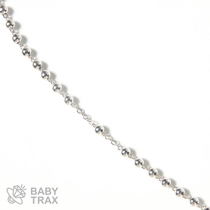 ロザリオネックレス  WGメッキ シルバー 925 33㎝  15ｇ BT0452