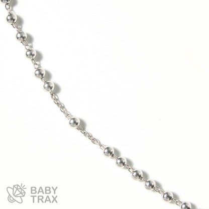 ロザリオネックレス  WGメッキ シルバー 925 33㎝  15ｇ  BT0454