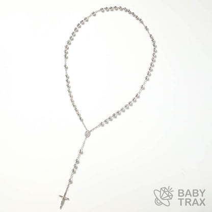 ロザリオネックレス  WGメッキ シルバー 925 49㎝  38ｇ BT0461