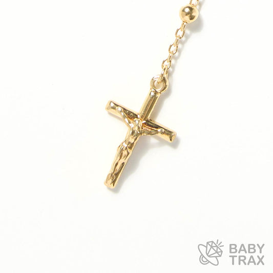 ロザリオネックレス  YGメッキ シルバー 925 35㎝  15ｇ  BT0468