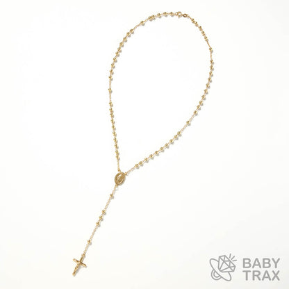 ロザリオネックレス  YGメッキ シルバー 925 35㎝  15ｇ  BT0468
