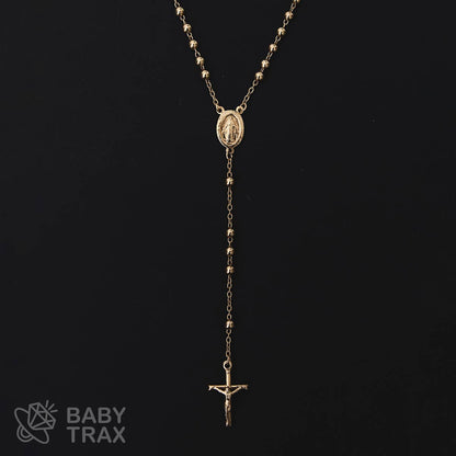 ロザリオネックレス  YGメッキ シルバー 925 35㎝  15ｇ  BT0468