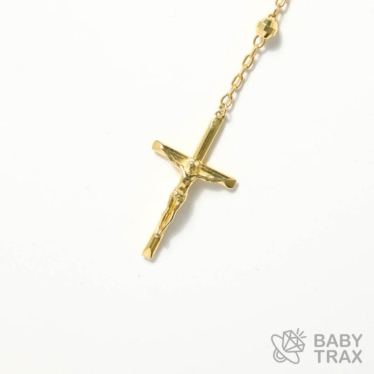 ロザリオネックレス  YGメッキ シルバー 925　BT0481  50㎝  18ｇ