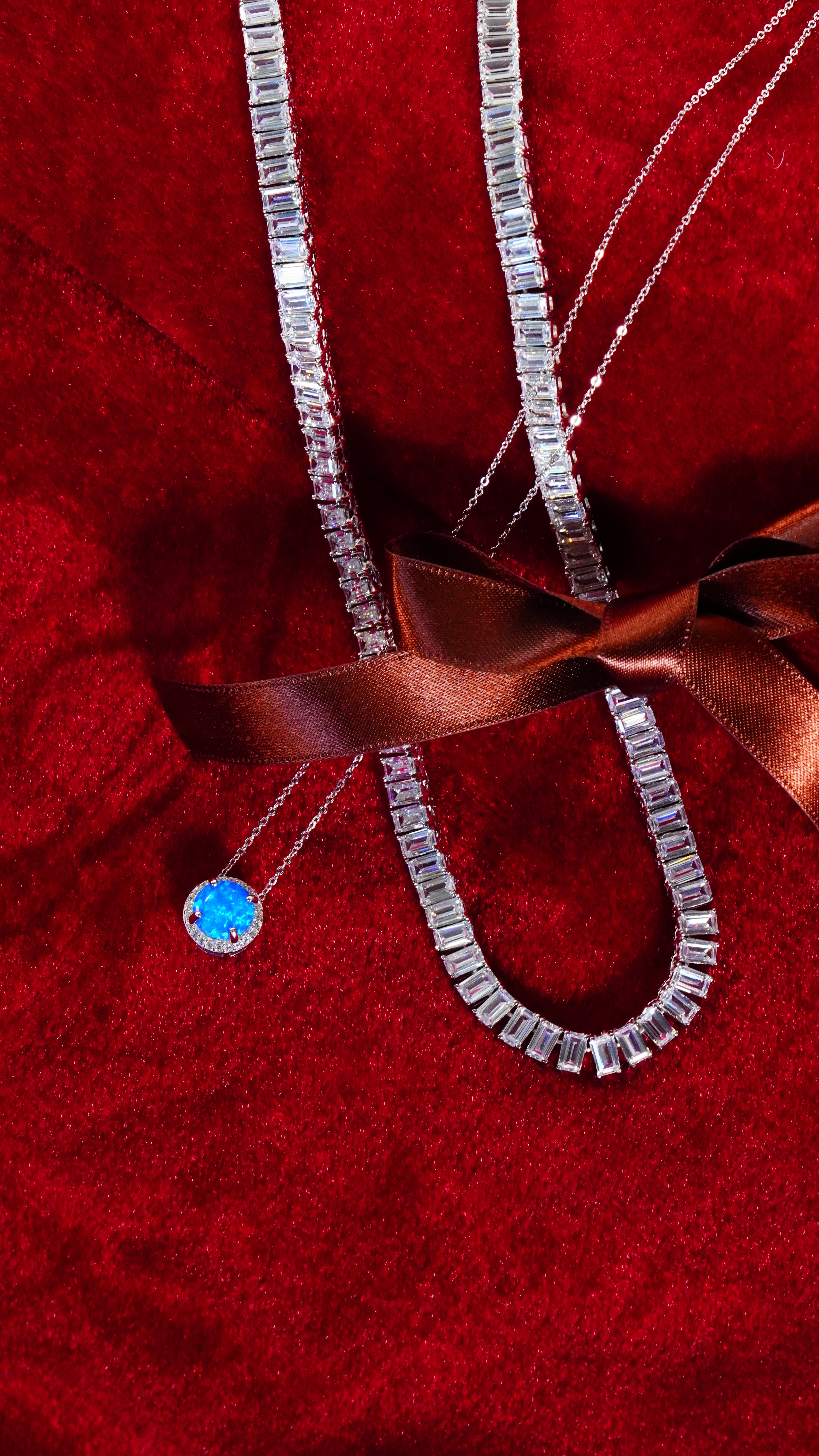 Baby Trax モアサナイトネックレス 5mm 46cm Baby Trax モアサナイトネックレス 5mm 46cm Baby Trax モアサナイト