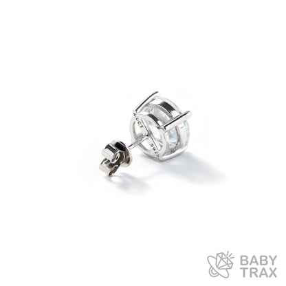 BABY シルバー925 モアサ 一粒ピアス JH01PC07【両耳セット】