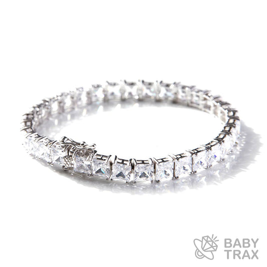 テニスブレスレット シルバー 長さ18cm TB10