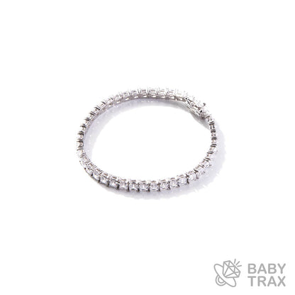 ジルコニア アッシャーブレスレット シルバー 長さ17.5cm TB16