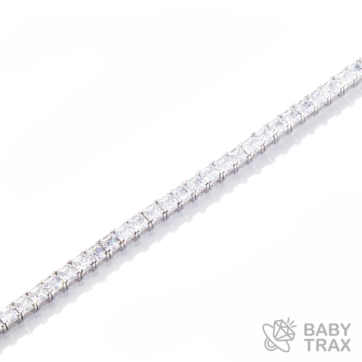 ジルコニア アッシャーブレスレット シルバー 長さ17.5cm TB16