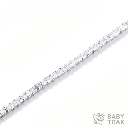 ジルコニア アッシャーブレスレット シルバー 長さ17.5cm TB16