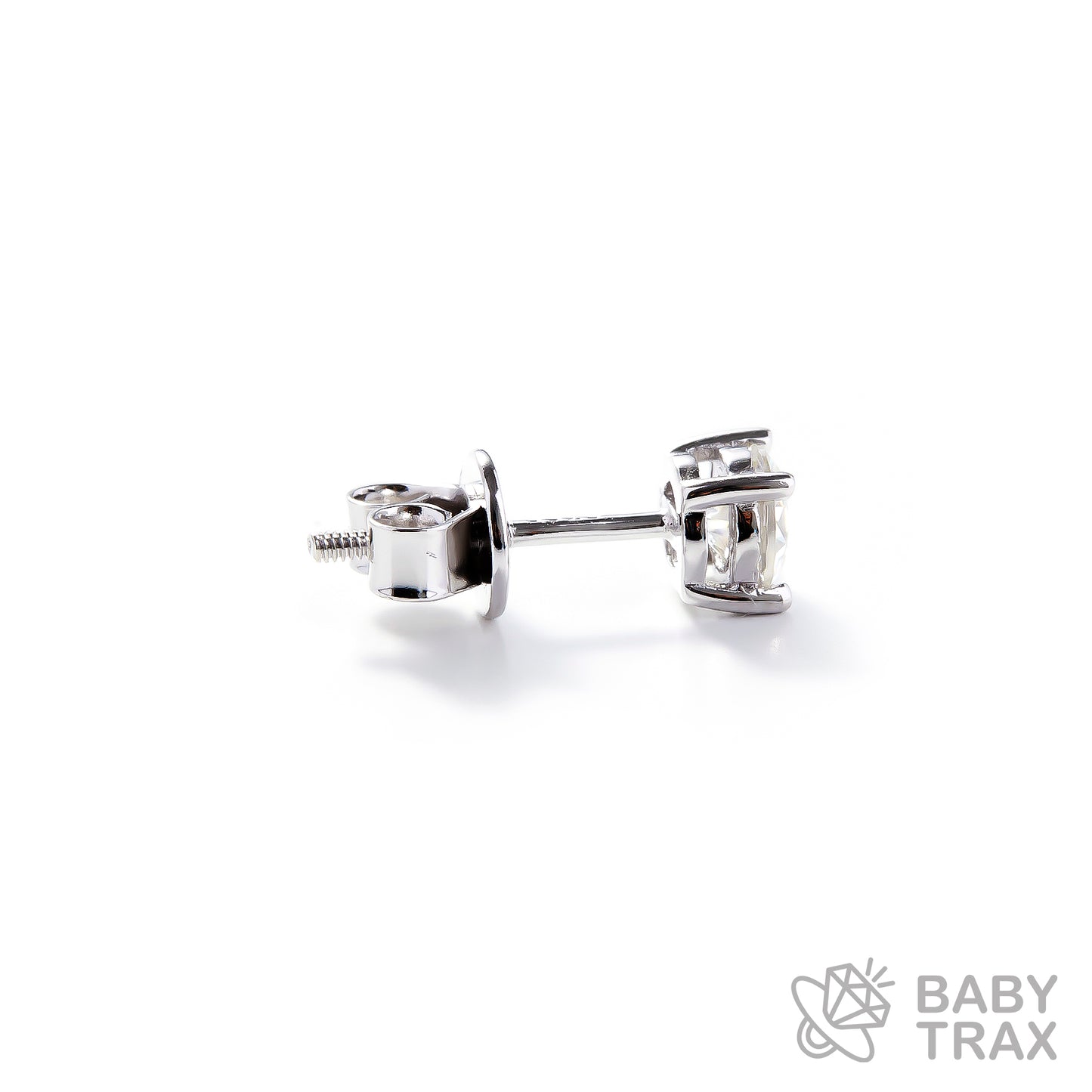 BABY シルバー925 モアサ 一粒ピアス JH01PC01【両耳用】ピアスセット